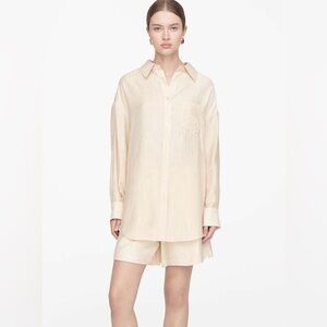 ANINE BING Tio Shirt in Champagne